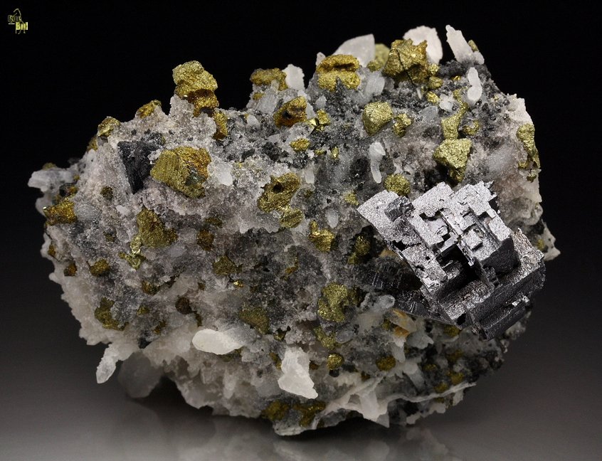 skeletal GALENA, scepter QUARTZ, CHALCOPYRITE, SPHALERITE