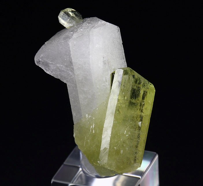 gem BRAZILIANITE, ALBITE