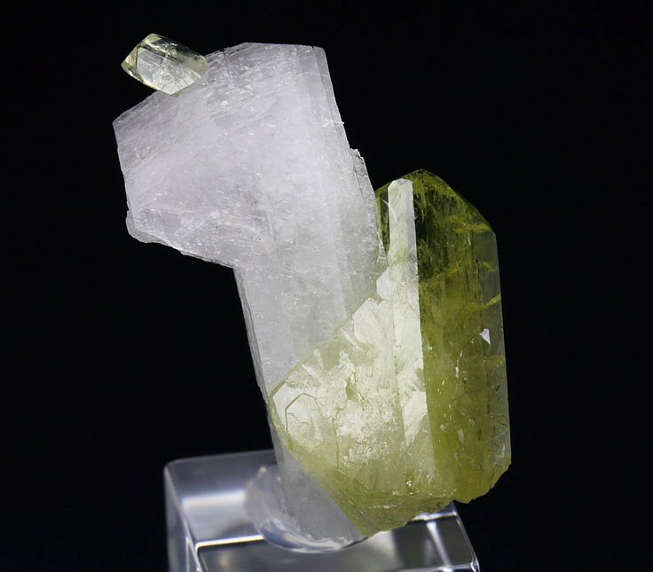 gem BRAZILIANITE, ALBITE