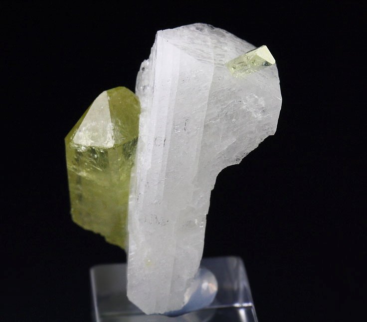 gem BRAZILIANITE, ALBITE