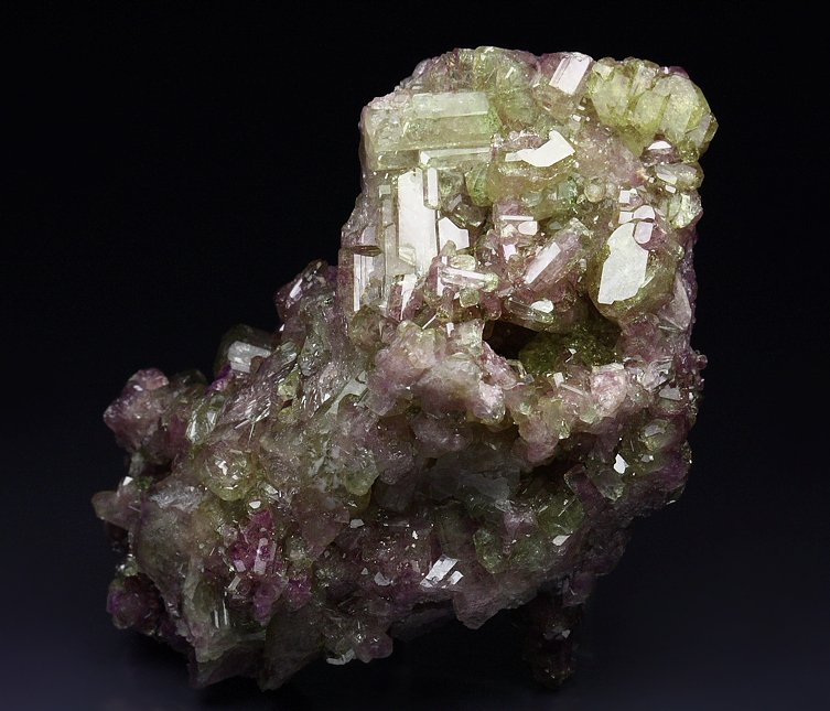 gem VESUVIANITE var. MANGANOAN bi-color