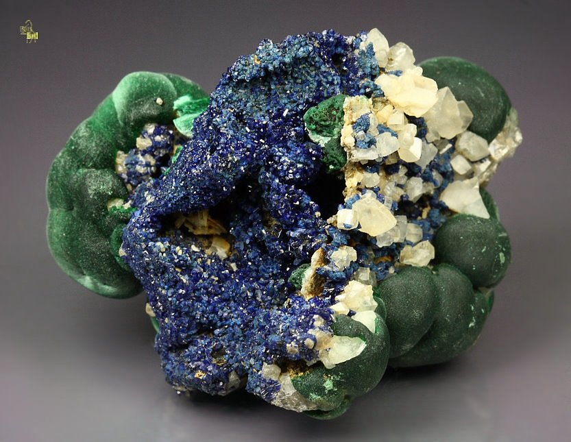 MALACHITE, AZURITE, CERUSSITE - floater