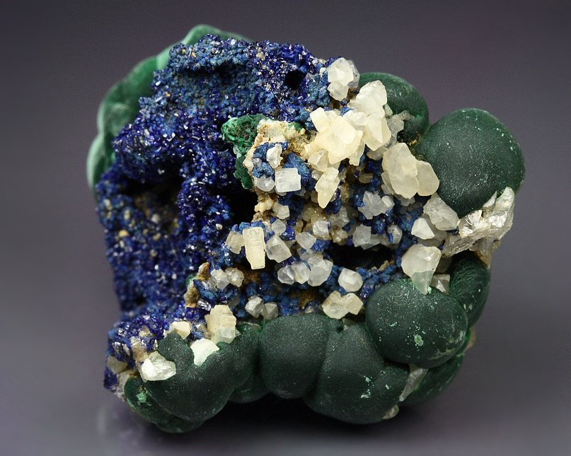 MALACHITE, AZURITE, CERUSSITE - floater