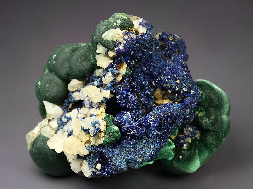 MALACHITE, AZURITE, CERUSSITE - floater