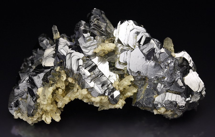 GALENA twinned, QUARTZ, CALCITE