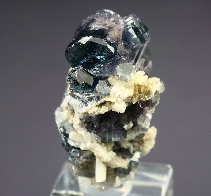 gem bi-color FLUORAPATITE bi-terminated