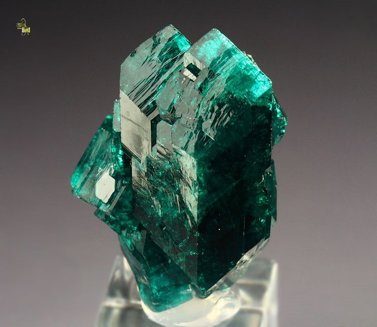 gem DIOPTASE bi-terminated 