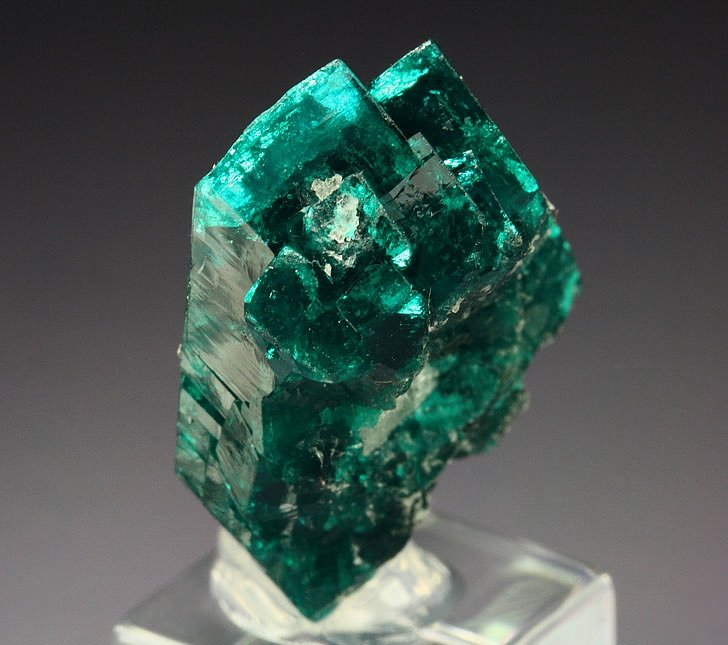 gem DIOPTASE bi-terminated 