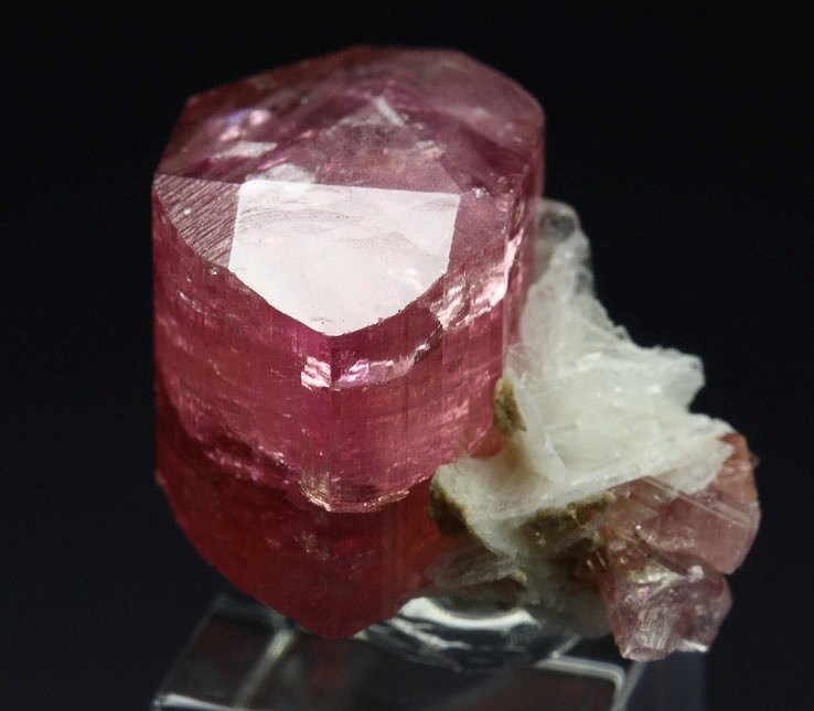 gem TOURMALINE var. ELBAITE, ALBITE