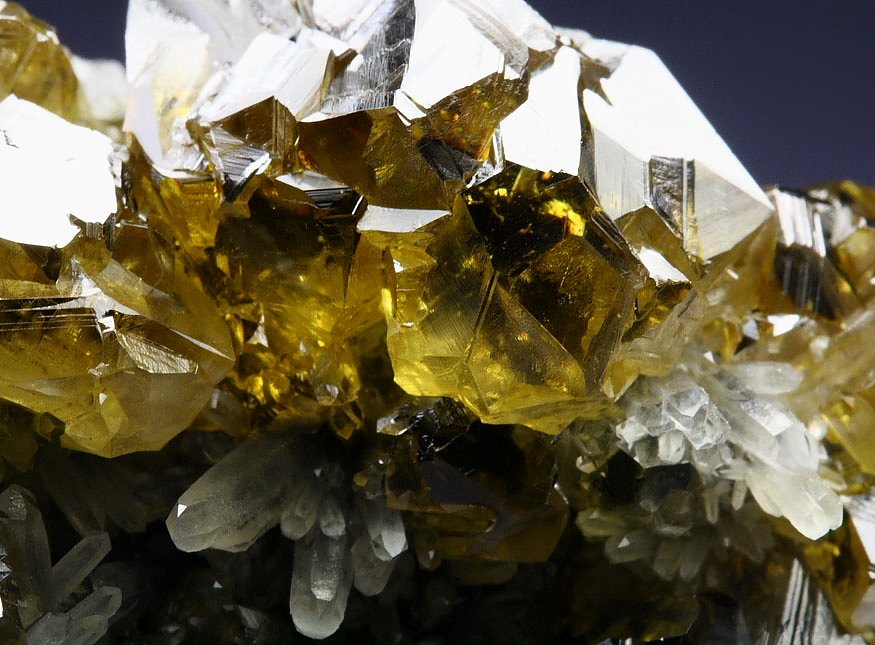 gem SPHALERITE var. CLEIOPHANE, GALENA, QUARTZ