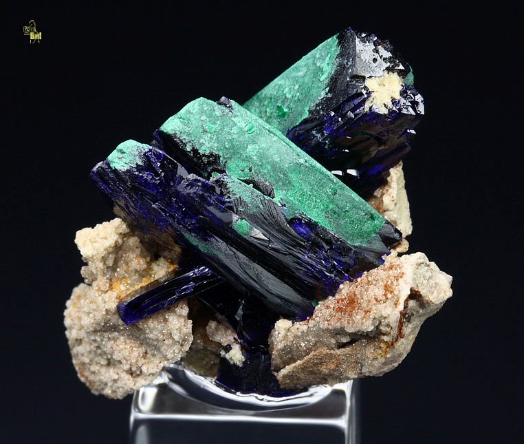 AZURITE, MALACHITE PSEUDOMORPH