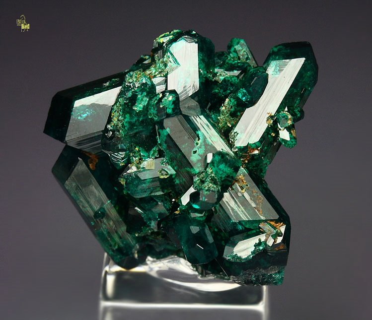 gem DIOPTASE bi-terminated