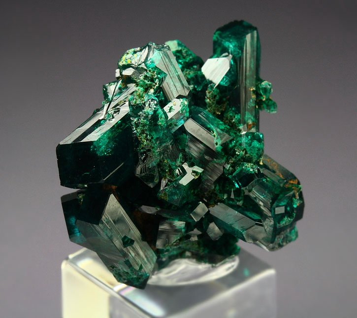 gem DIOPTASE bi-terminated