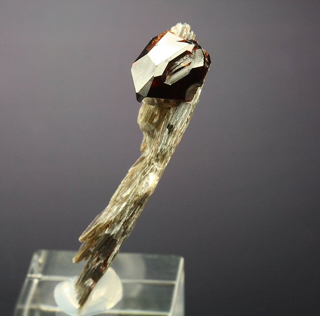 GARNET var. SPESSARTINE, MUSCOVITE