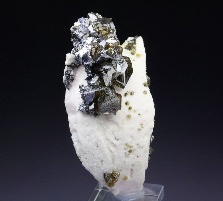 gem SPHALERITE var. CLEIOPHANE, GALENA