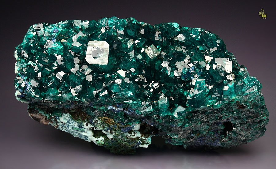 gem DIOPTASE, SHATTUCKITE, MALACHITE