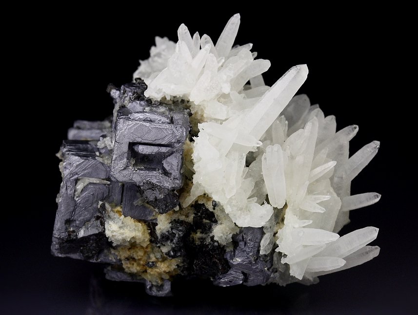 skeletal GALENA, QUARTZ, SPHALERITE