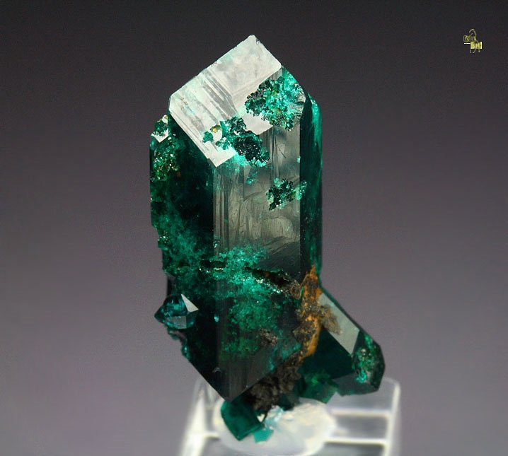 gemmy DIOPTASE bi-terminated