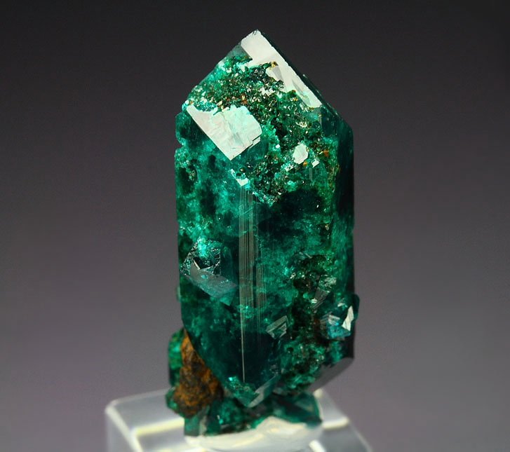 gemmy DIOPTASE bi-terminated