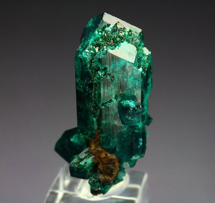 gemmy DIOPTASE bi-terminated