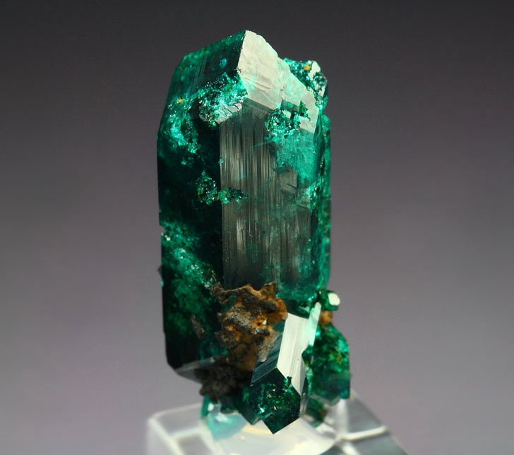 gemmy DIOPTASE bi-terminated