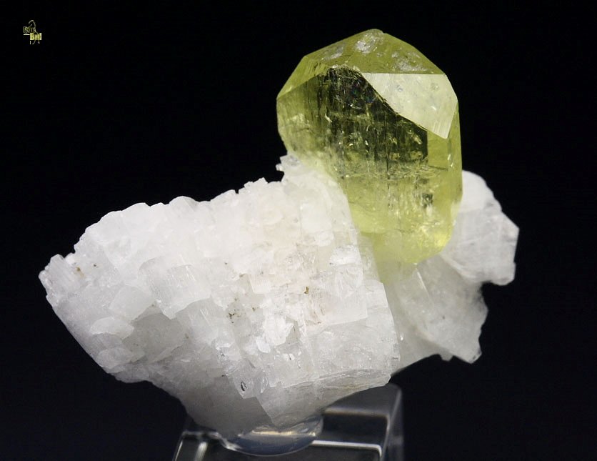 gem BRAZILIANITE, ALBITE