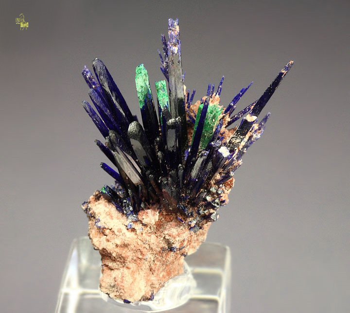 AZURITE, MALACHITE PSEUDOMORPH AFTER AZURITE 