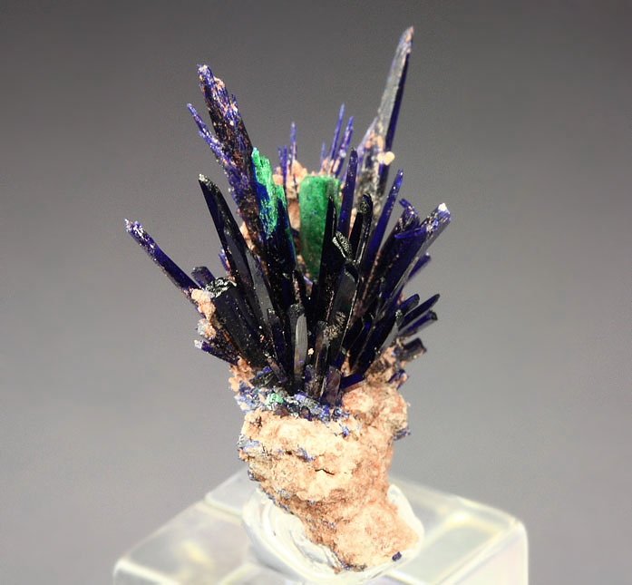 AZURITE, MALACHITE PSEUDOMORPH AFTER AZURITE 