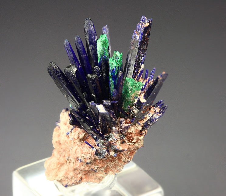 AZURITE, MALACHITE PSEUDOMORPH AFTER AZURITE 