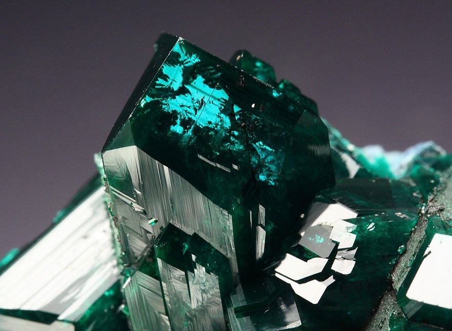 gem DIOPTASE, PLANCHEITE