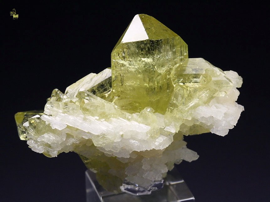 gem BRAZILIANITE, ALBITE