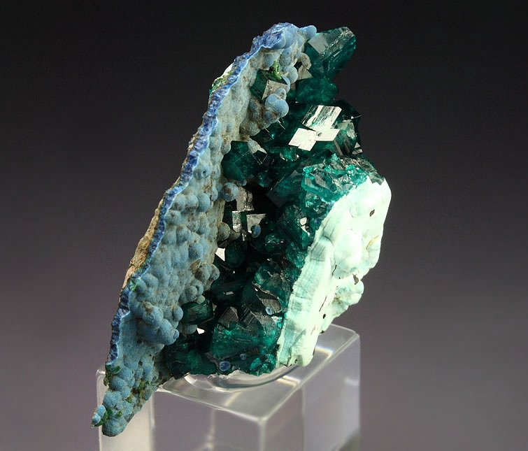 SHATTUCKITE, DIOPTASE, CHRYSOCOLLA