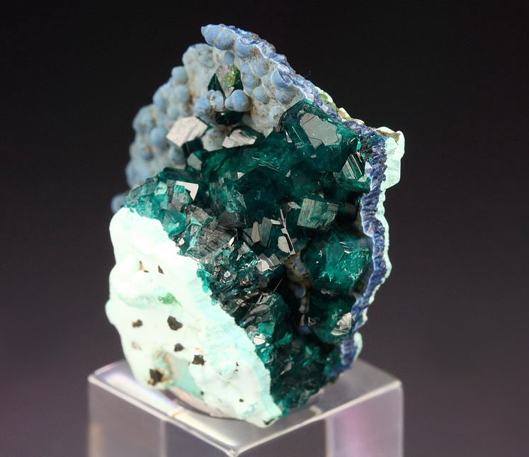 SHATTUCKITE, DIOPTASE, CHRYSOCOLLA