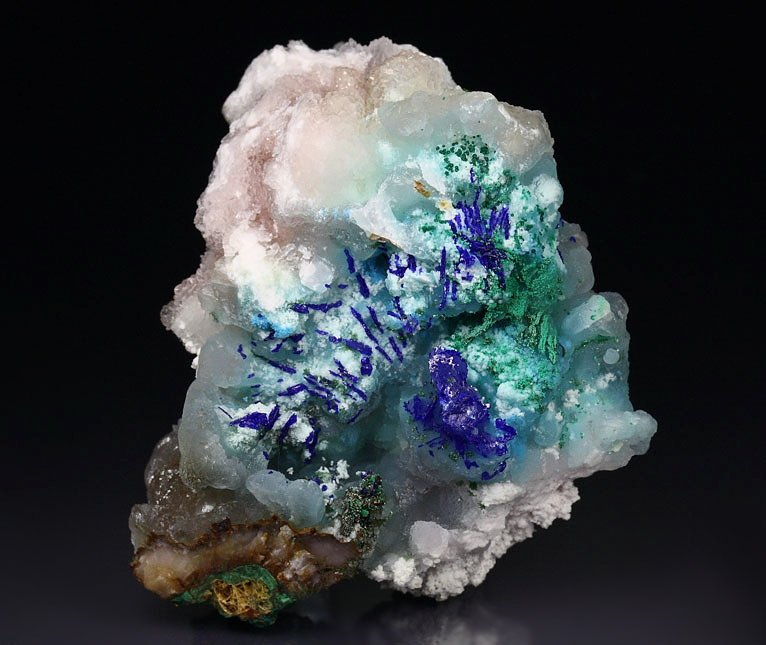 SMITHSONITE, AZURITE, MALACHITE