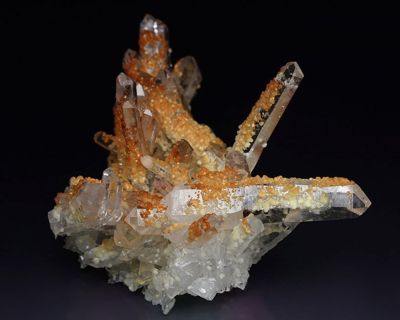 bi-terminated QUARTZ, CALCITE