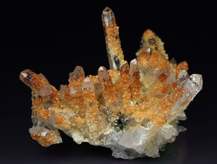 bi-terminated QUARTZ, CALCITE