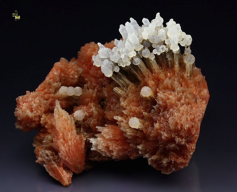 orange SCOLECITE, CHALCEDONY