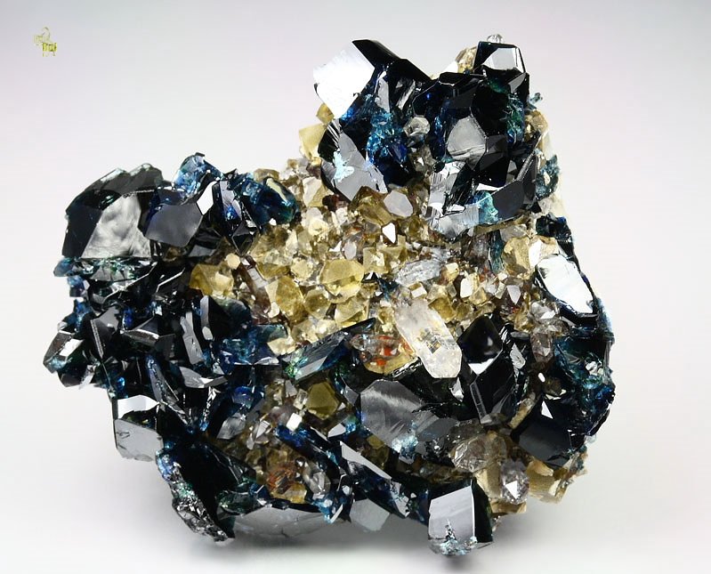 gemmy LAZULITE, SIDERITE, QUARTZ