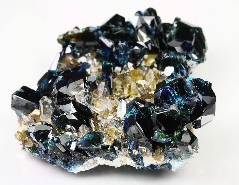 gemmy LAZULITE, SIDERITE, QUARTZ