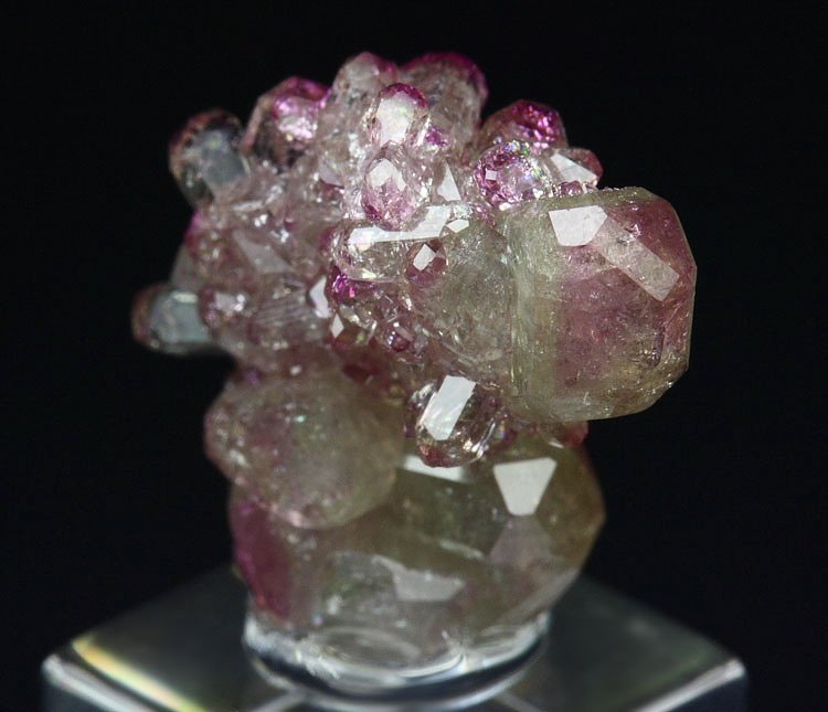 gem VESUVIANITE with RASPBERRY CAPS 