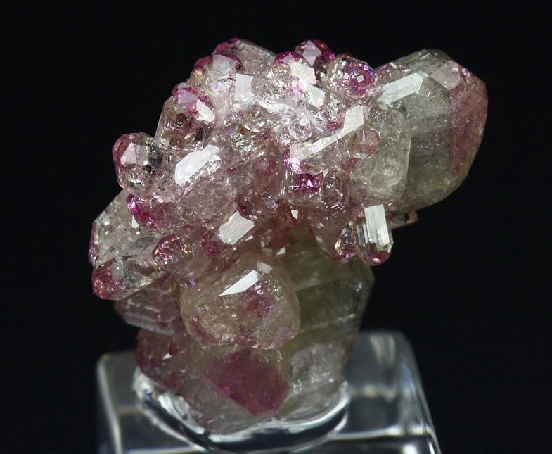 gem VESUVIANITE with RASPBERRY CAPS 