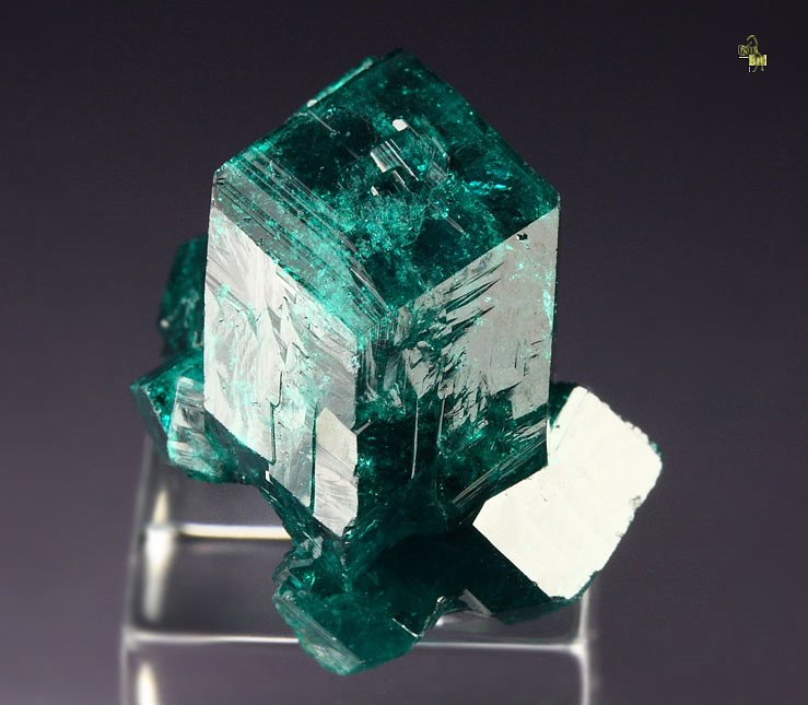 gemmy DIOPTASE bi-terminated