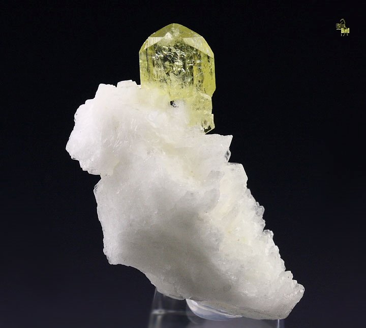 gem BRAZILIANITE, ALBITE