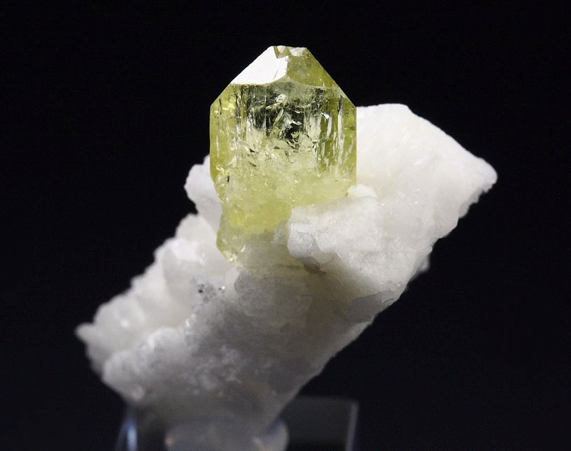 gem BRAZILIANITE, ALBITE