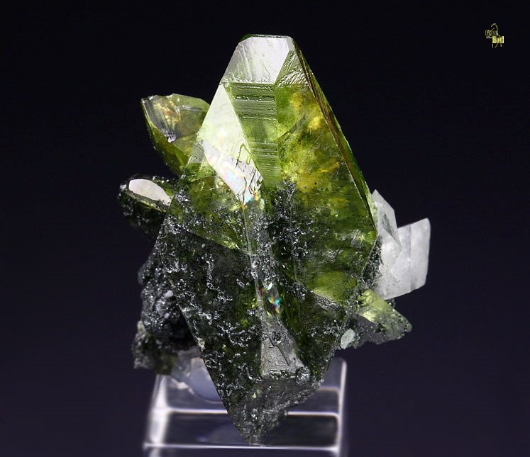 gem TITANITE twinned, K FELDSPAR var. ADULARIA