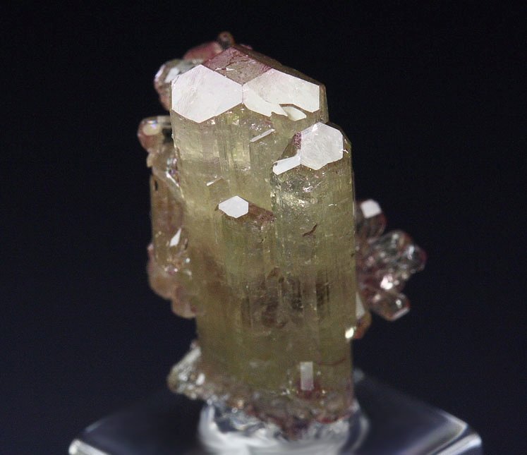 gem VESUVIANITE with RASPBERRY CAPS