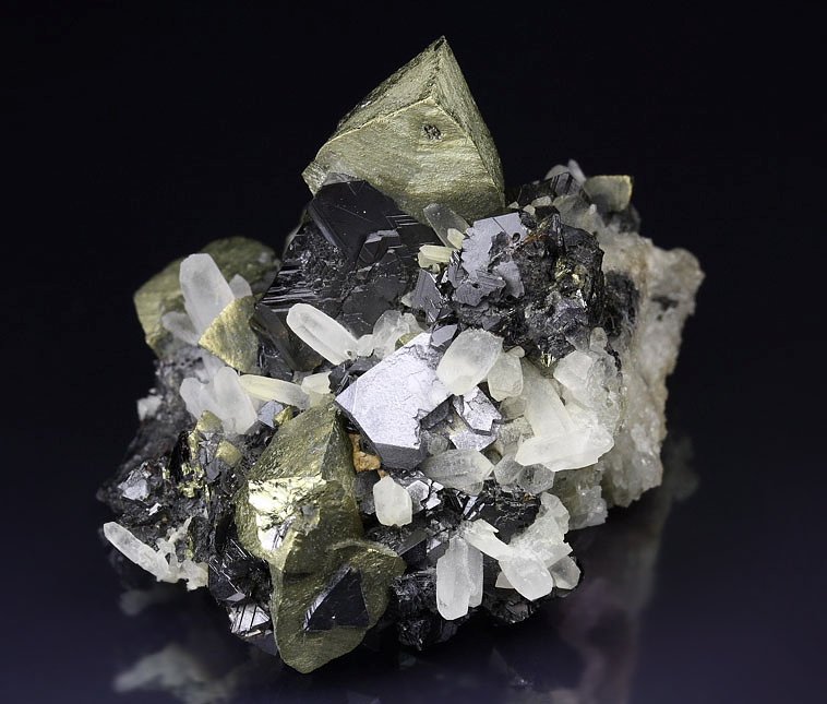 CHALCOPYRITE, SPHALERITE, GALENA, QUARTZ