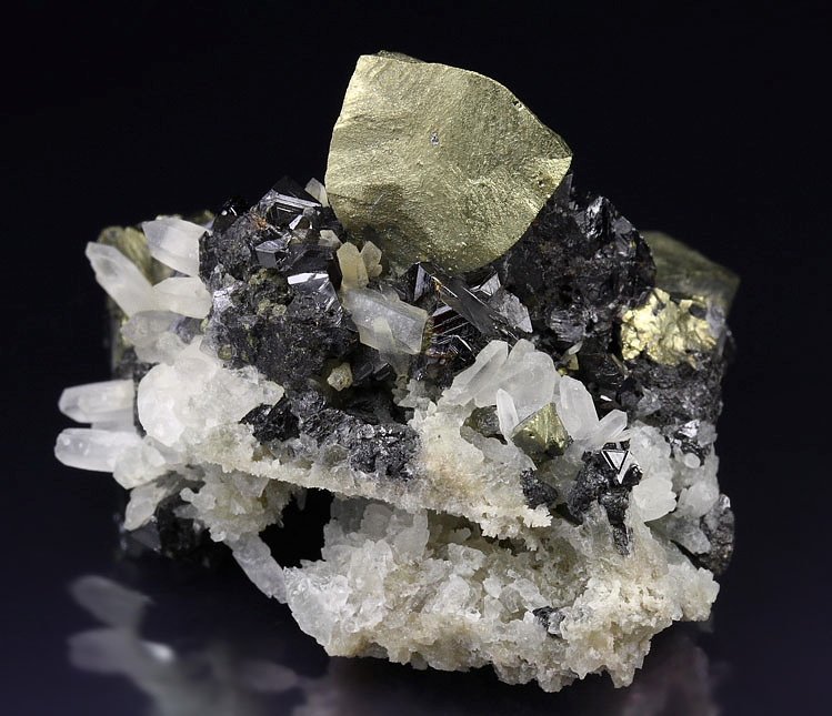 CHALCOPYRITE, SPHALERITE, GALENA, QUARTZ