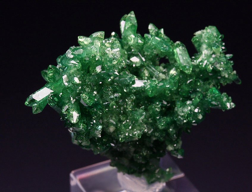 gem VESUVIANITE var. CHROMIAN bi-terminated