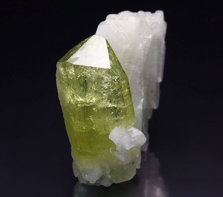 gem BRAZILIANITE, ALBITE